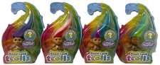 Lote de 4 figuras de juguete Good Luck Trolls Rub N Reveal Secret Sign 2" Head Start NUEVO