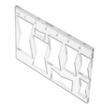 Clear Acrylic Butterfly Inlay Template Kit with Bow Tie Wood Router Accessories