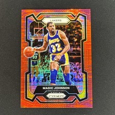 2023-24 Panini Prizm - Magic Johnson #185 Red...