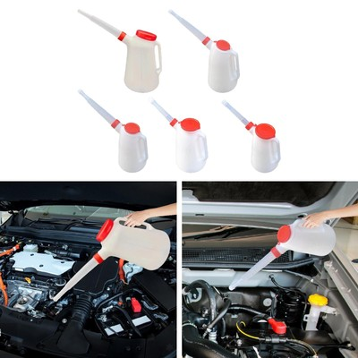 #ad #ad Oil Jug with Lid Changing Oil Multipurpose with Spout Measurement Container $23.81