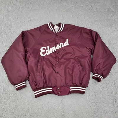 Edmond Oklahoma Varsity Jacket Mens XL 46-48 VTG 80s Hartwell USA Full Zip