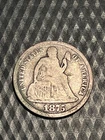 1875 Liberty Seated Dime in AG  #DD