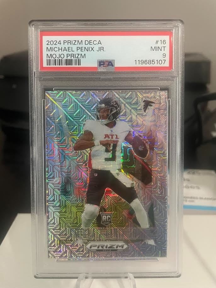 2024 Panini Prizm DECA Michael Penix Jr. Mojo Prizm (4/30) Falcons (RC)