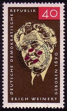 1124 Erich Weinert 40 Pf O gestempelt
