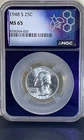 1948-S 25C NGC MS 65 Silver Washington Quarter-BLAST WHITE!