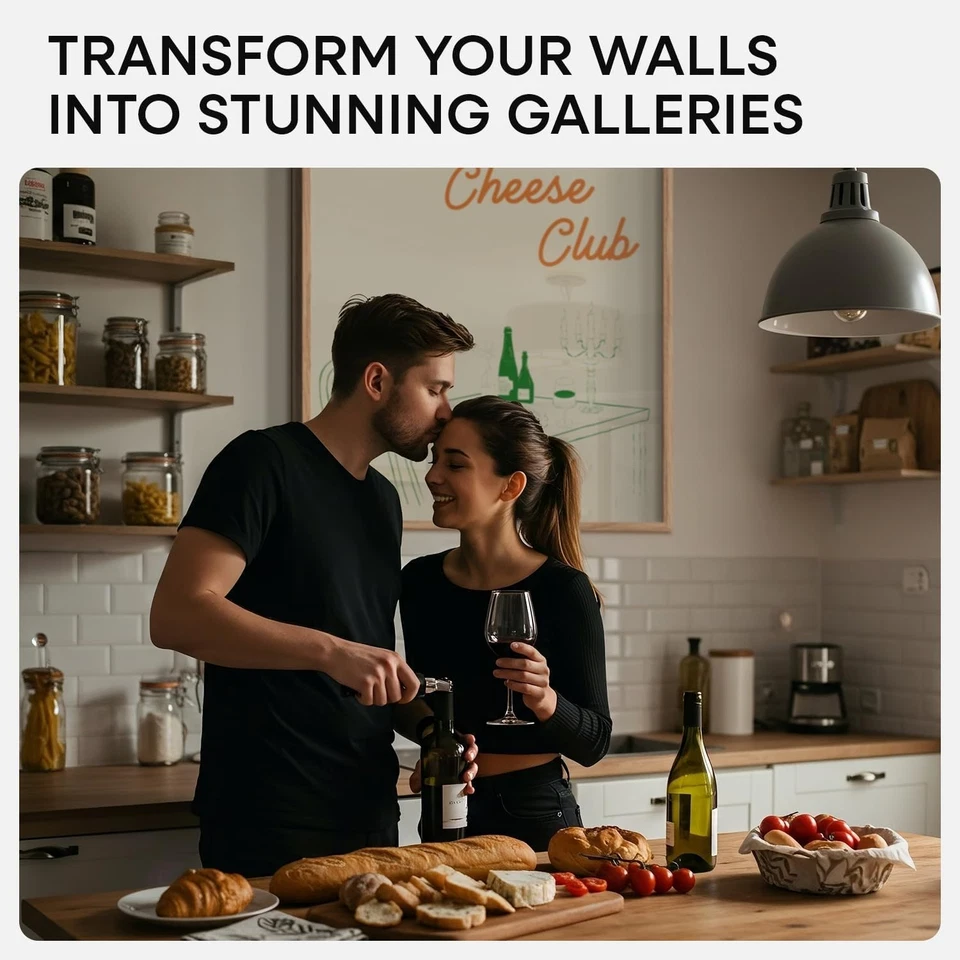 Eleva tu arte con marco de póster de roble natural 22x28 - vidrio templado incluido Foto 4 de 4