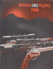 Millett Firearm Gunsight catalog 1988 pistol rifle military shotgun