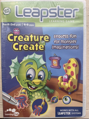 Leap Frog Leapster Learning Game Creature Create ~ Complete