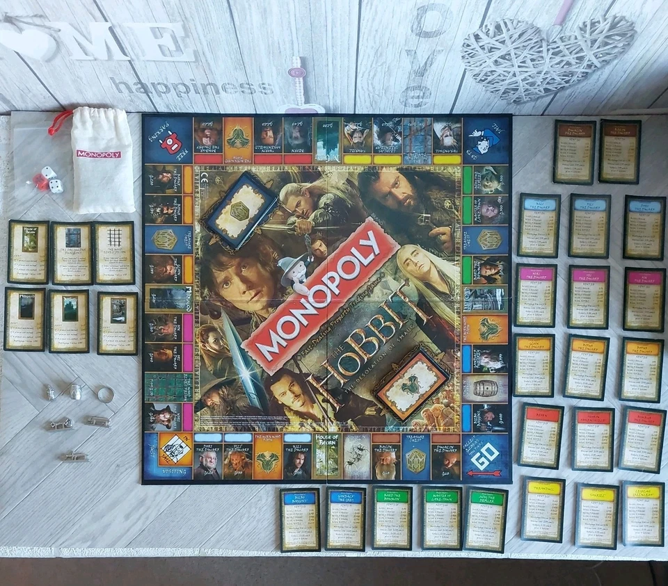Monopoly Lord of The Rings Trilogy Edition The Hobbit Desolation of Smaug Bundle - Image 4 of 4