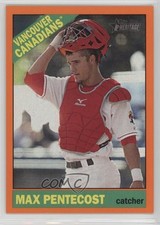 2015 Topps Heritage Minor League Edition Orange Border 18/25 Max Pentecost 3j2