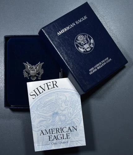 1999-P $1 AMERICAN SILVER EAGLE PROOF  1 oz .999 GEM PROOF w/OGP & COA  A6764