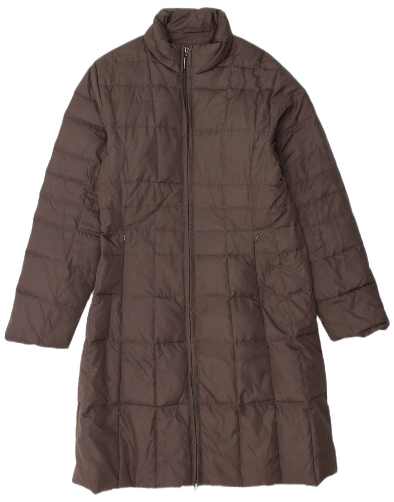 Abrigo acolchado para mujer CANADIAN UK 10 pequeño marrón poliéster DR20