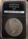 1924 S Peace Dollar - PCS