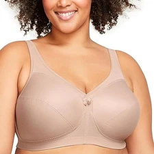 GLAMORISE Cafe MagicLift Active Support Wirefree Bra, US 38H, UK 38FF, NWOT