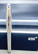 Montblanc Starwalker Roller Ballpoint Pen Blue Body +Silver Clip I Black Ink