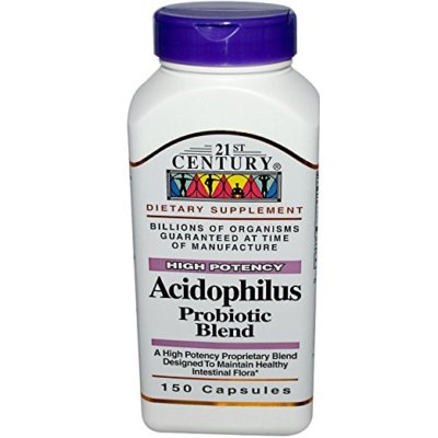 21st Century Acidophilus Probiotic Blend Capsules, 150 Ct (5 Pack)