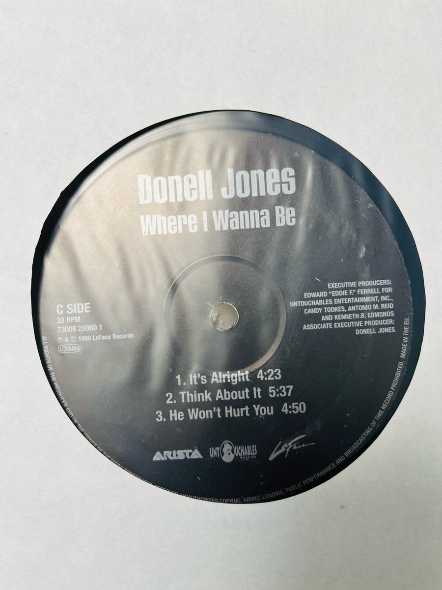 Donell Jones / Where I Wanna Be 1999 EU 2LP Vinyl LaFace