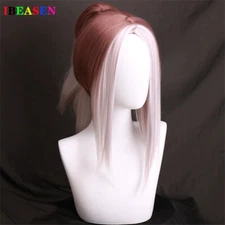 The Rogue Assassin Akali Cosplay Wig LONG party hair Synthetic Costume Wigs