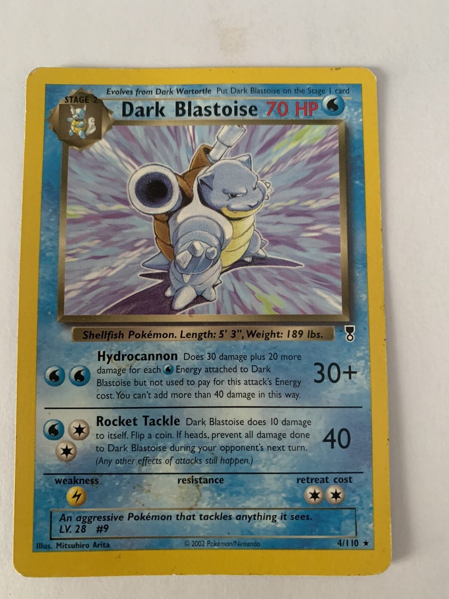 Dark Blastoise Pokemon Card 4/110 Non Holographic | eBay