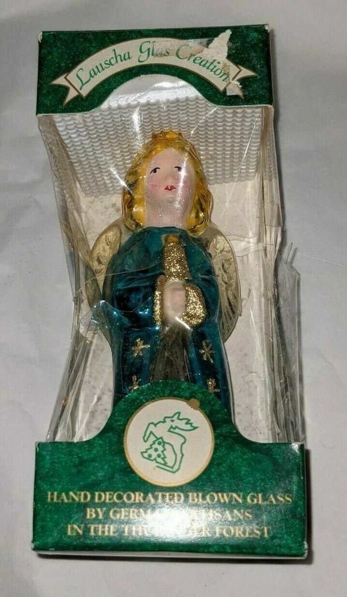 LAUSCHA GLASS ANGEL CHRISTMAS ORNAMENT 4