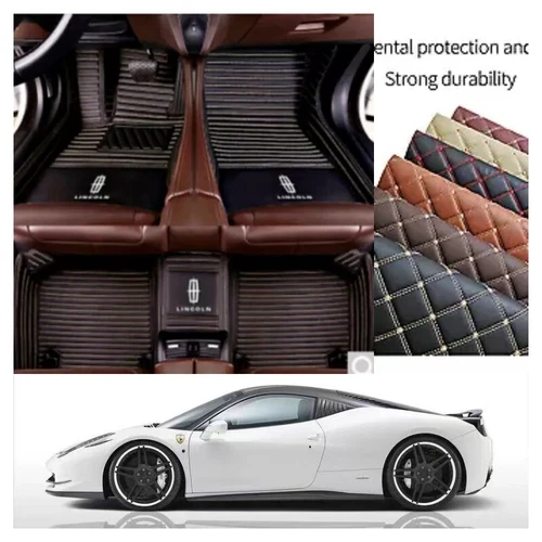 For Lincoln Car Floor Mats Front Rear Carpets Cargo Liner Fit All Weather Mats - Imagen 21 de 36