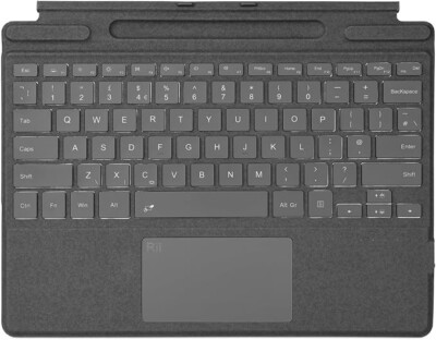 Rii Bluetooth Microsoft Surface Pro 8 / Pro 9 / Pro X Wireless Tastatur Backlit