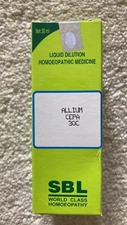 SBL Allium Cepa Dilution 30 CH FREE SHIPPING!!!