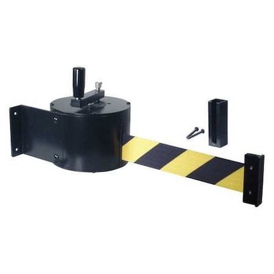 Retracta-Belt Wm5000-Byd-Hdre Manual Wall Barrier,50Ft Blk/Yellow Belt