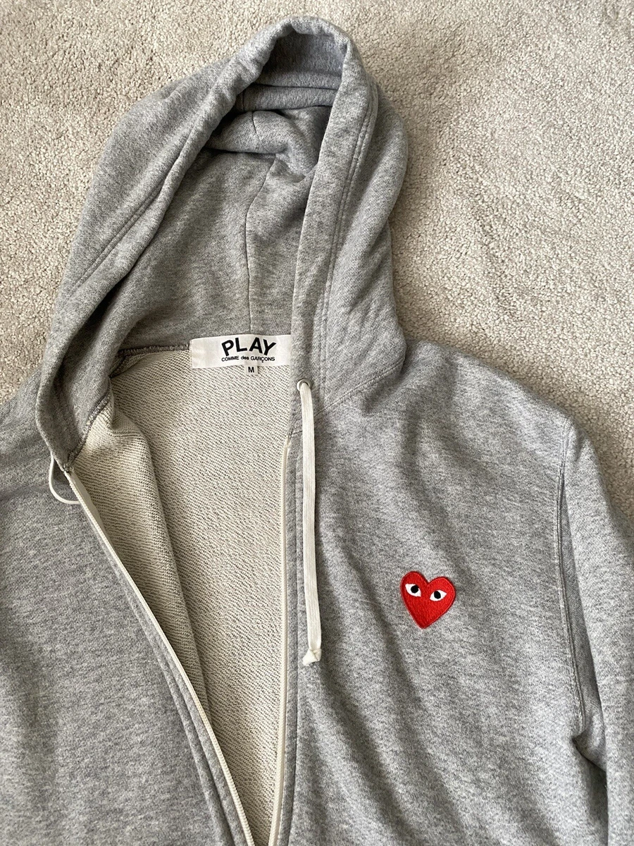 Cdg hoodie cheap grey