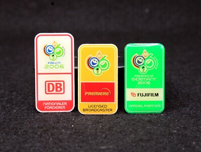 Lot of 3 FIFA World Cup 2006 Germany Logo with Sponsor