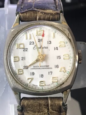 Vintage Endura 30mm Rare Manual wind Unisex Watch, Working See notice (Lot1929)