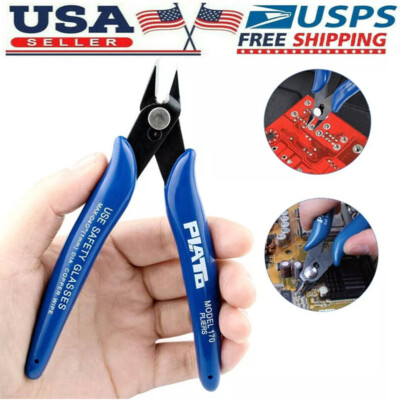 6PCS Pack Plato Model 170 5'' Small Wire Nipper Flush Diagonal Side Cutter Pliers