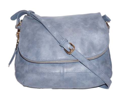 Miztique blaue vegane Ledertasche oder Handtasche mit verstellbarem Schultergurt - Bild 1 von 8