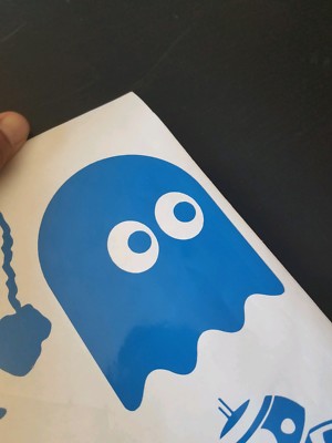 Pac-Man Ghost 4 Inch Vinyl Car / Wall Decal Atari 80s Arcade for use with Pacman