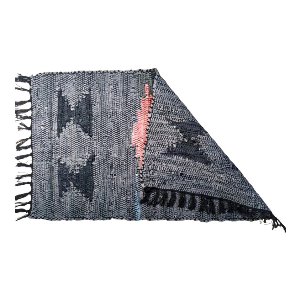 Alfombra de cuero ignífuga verde oscuro 24x36 pulgadas (60x90 cm) - Acento rústico resistente al calor Foto 3 de 4