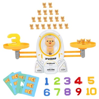 Homeschool Kindergarten Balance Board Game - Preschool Activities Math Learning 