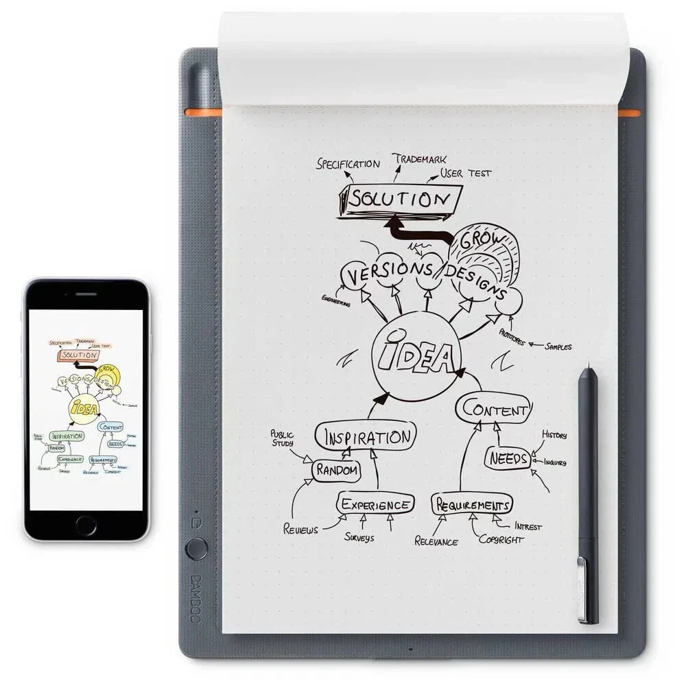 Wacom Bamboo Slate LARGE Smartpad A4 Blocco Note Digitale | eBay
