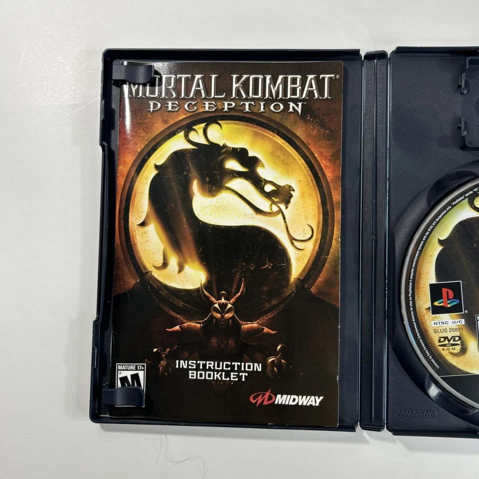 Mortal Kombat: Deception Sony PlayStation 2, 2004 PS2 Complete CIB W Reg Card - Image 3 of 4