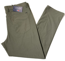 CHAPS Men's Slim Fit Corte Slim Stretch Zipper Pockets Flex Waistband SZ 34X30