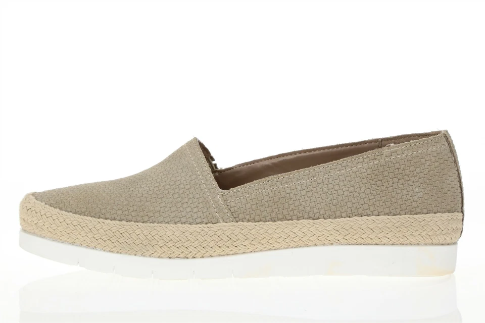 Mujer 250415 Donald J Pliner Taupe Gamuza Mocasines Zapatos Planos Talla 9 M Foto 2 de 4