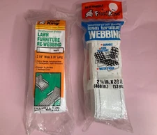 Furniture Re Webbing Lawn Chair  39 ft. X 2 White / Gray Frost King