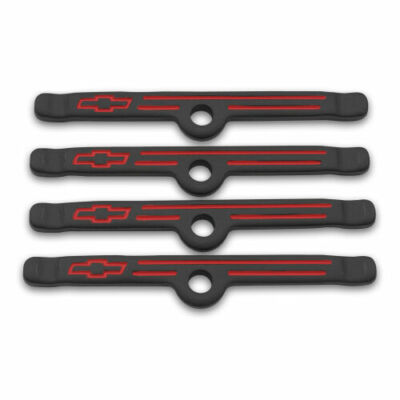 Proform 141-757 Small Block Chevy BowTie Black Valve Cover Hold Down Clamps 