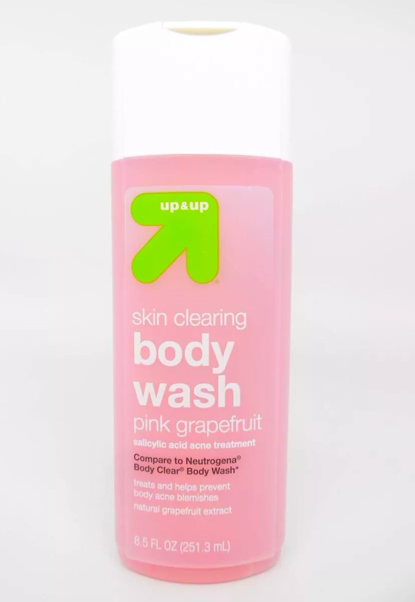 up up Acne Skin Clearing Body Wash w Salicylic Acid Pink