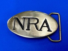 NRA Gun Rights The Right To Keep  Bear Arms Solid Brass Belt Buckle
