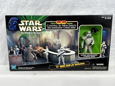 Star Wars The Power Of The Force Display 3-D Diorama Cantina At Mos Eisley NEW