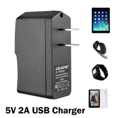 AbleGrid Wall Home Fast 5V 2A Charger Micro USB Data Cable for LG G4 G3 G2Flex