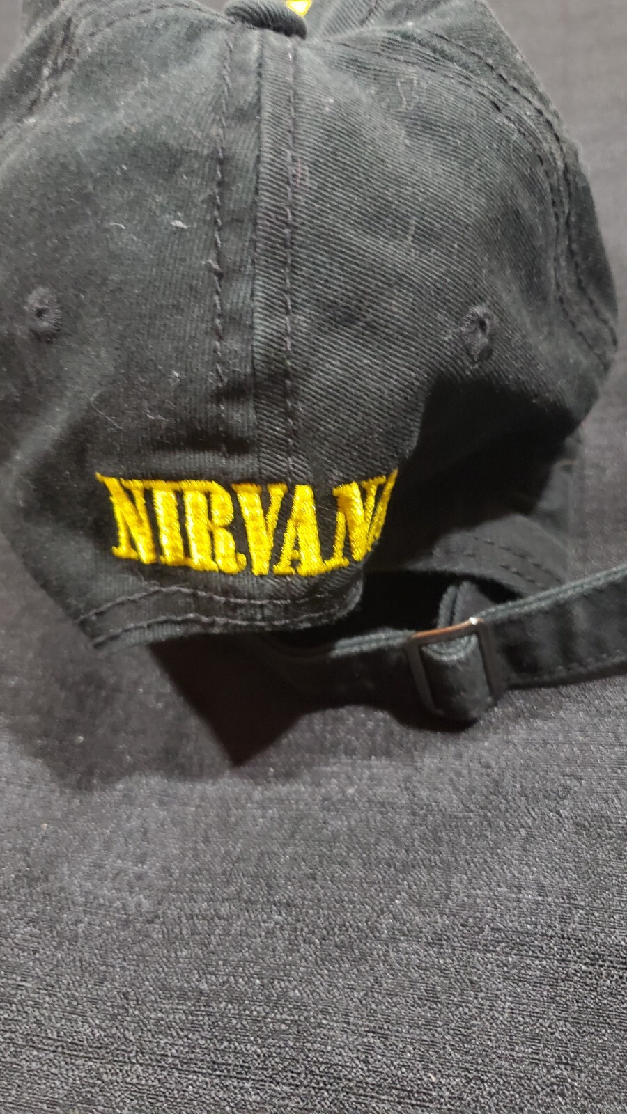 nirvana logo black hat adjustable - image 5