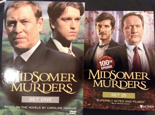 2x Midsomer Murders LOT- Set 1 + Set 25 DVD 7-Disc (Includes Ep.1 + Ep. 100) VG+