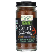 Organic Cajun Seasoning, 2.08-Ounce Jar, Authentic Louisiana Flavor For Southern