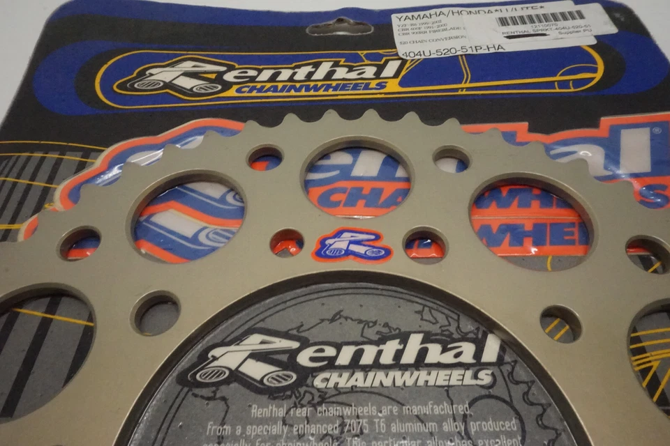 Piñón trasero Honda CBR Renthal Ultralite 51T Yamaha YZF R6 CBR 600F 990RR A2 Foto 2 de 4